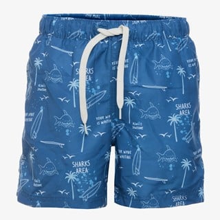Osaga jongens zwemshort haaien print blauw