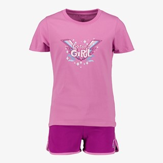 Osaga tweedelige meisjes sport set roze