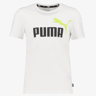 Puma ESS+ Col 2 Logo kinder T-shirt wit