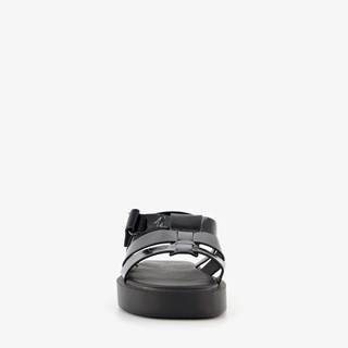 ONLY Shoes dames lak vissers sandalen zwart