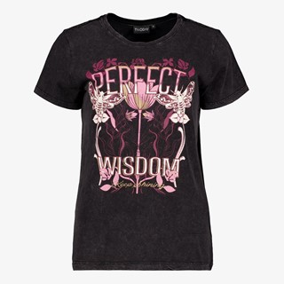 TwoDay dames T-shirt met acid wash