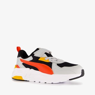 Puma Trinity Lite AC+ kinder sneakers grijs rood