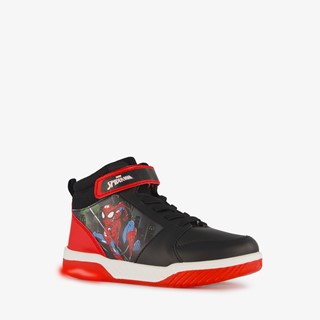 Spider-Man jongens sneakers met lichtjes zwart