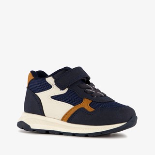 Blue Box jongens sneakers donkerblauw cognac