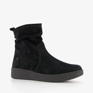 Hush Puppies leren dames enkellaarsjes bruin