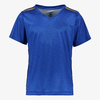 Dutchy Dry jongens voetbal T-shirt blauw zwart