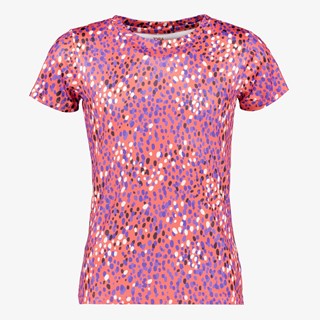 Osaga Dry meisjes sport T-shirt met stippen oranje