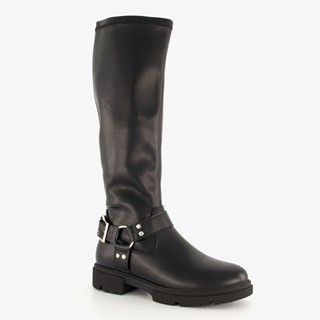 Blue Box hoge dames biker laarzen zwart