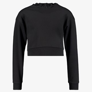 Osaga cropped meisjes hoodie zwart