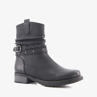 Blue Box dames enkellaarsjes zwart