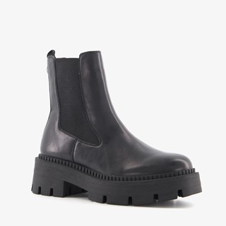 Tamaris leren dames chelsea boots zwart online bestellen | Scapino
