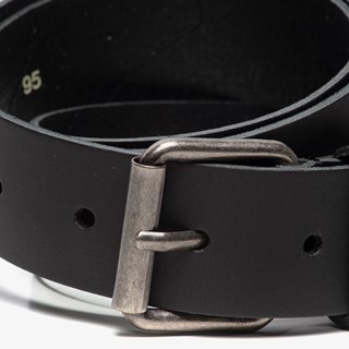 Leren heren riem zwart