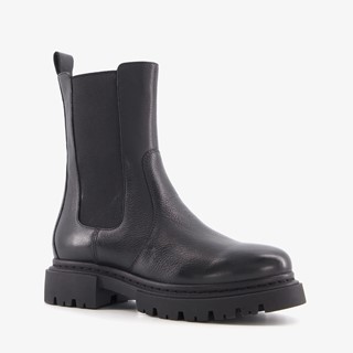 Harper leren dames Chelsea boots zwart
