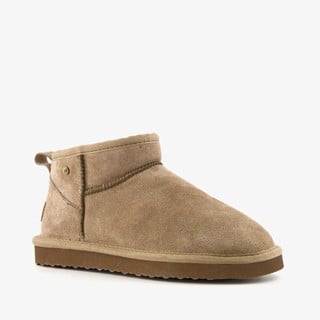 Hush Puppies gevoerde suede laarsjes lichtbruin