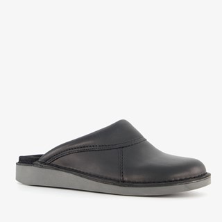 Natuform leren heren pantoffels