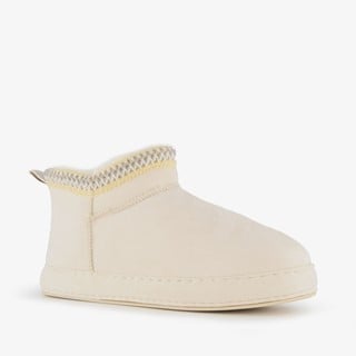 Thu!s gevoerde dames pantoffels beige
