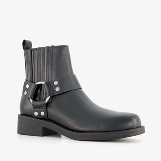 Only Shoes lage dames biker boots zwart