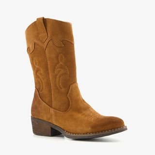 TwoDay leren meisjes western laarsjes bruin
