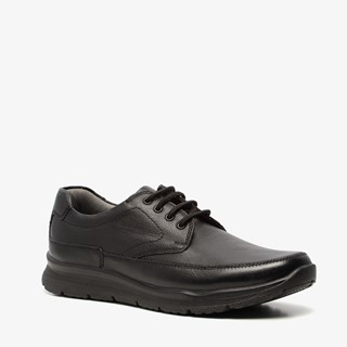 Hush Puppies leren heren veterschoenen zwart
