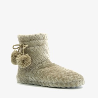 Thu!s hoge dames sloffen beige