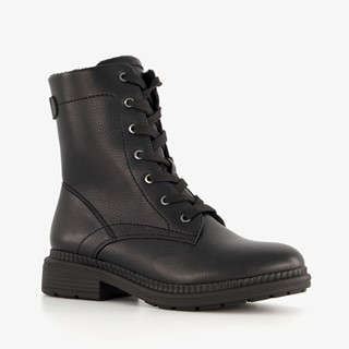 Softline dames veterboots zwart