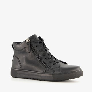 Softline hoge dames sneakers zwart