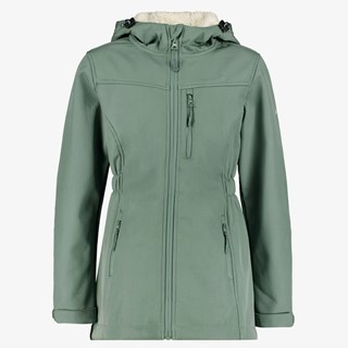 Mountain Peak kinder parka softshell jas groen