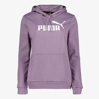 Puma Essentials Logo dames hoodie paars online bestellen Scapino