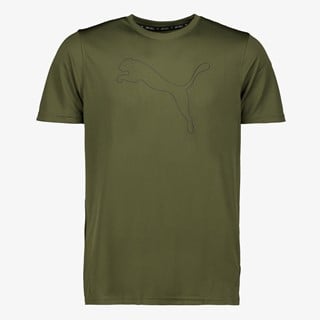 Puma Performance Cat heren sport T-shirt groen