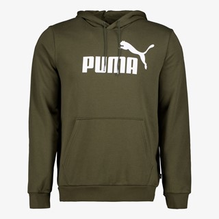 Puma Essentials Big Logo heren hoodie donkergroen
