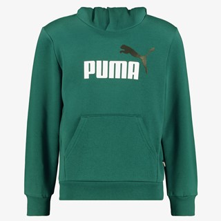 Puma ESS Col 2 Big Logo kinder hoodie groen