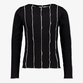 MyWay meisjes longsleeve shirt zwart wit