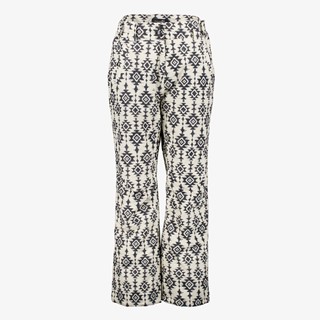 Mountain Peak dames skibroek met print zwart wit