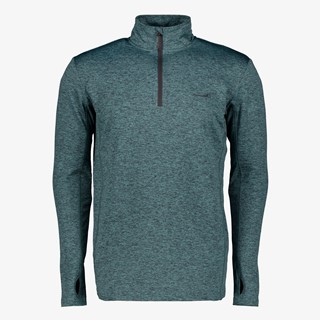 Mountain Peak heren skipully met rits groenblauw