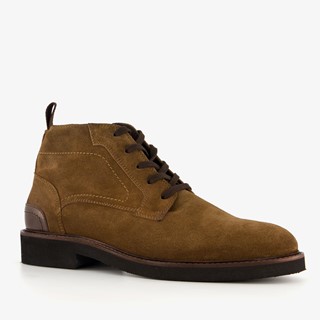 Van Beers leren heren veterboots cognac
