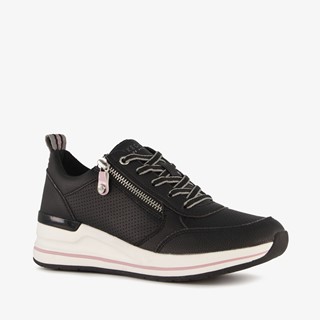 Skechers Billion 2 Side Lines dames sneakers zwart