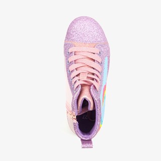 Blue Box meisjes sneakers met regenboog