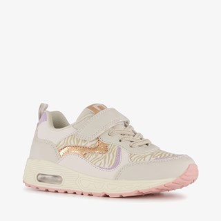 Blue Box meisjes sneakers pastel met zebraprint