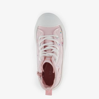 Blue Box hoge meisjes sneakers roze met hartjes online bestellen | Scapino