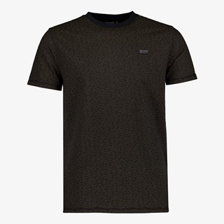 Unsigned heren T-shirt zwart met print