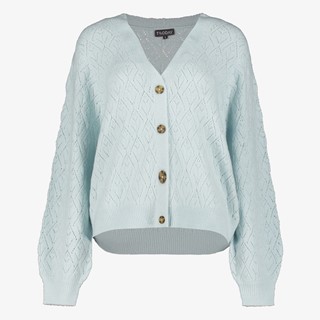Tantaya vest - gebreid - grijsblauw main image 1