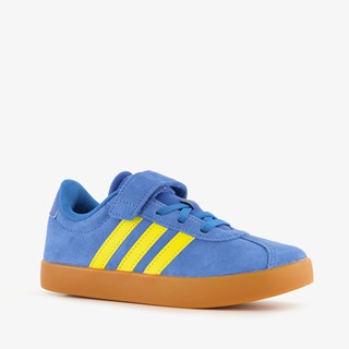 Adidas VL Court 3.0 kinder sneakers blauw geel