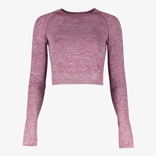 Osaga seamless dames cropped sport top paars