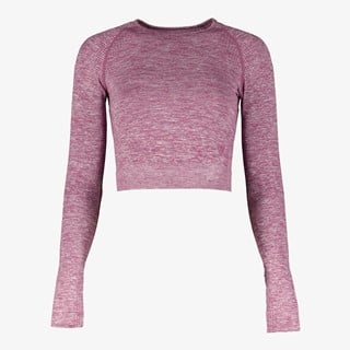 Osaga seamless dames cropped sport top paars