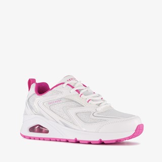 Skechers Uno meisjes sneakers met airzool wit