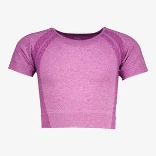 Osaga naadloos cropped meisjes sport T-shirt roze