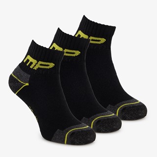 3 paar Mountain Peak werksokken zwart