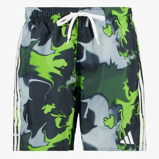 Adidas heren zwemshort groen met print