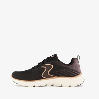Skechers Flex Appeal 5.0 sneakers zwart glitter