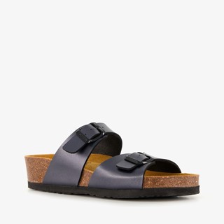 Hush Puppies dames bio slippers met sleehak zwart